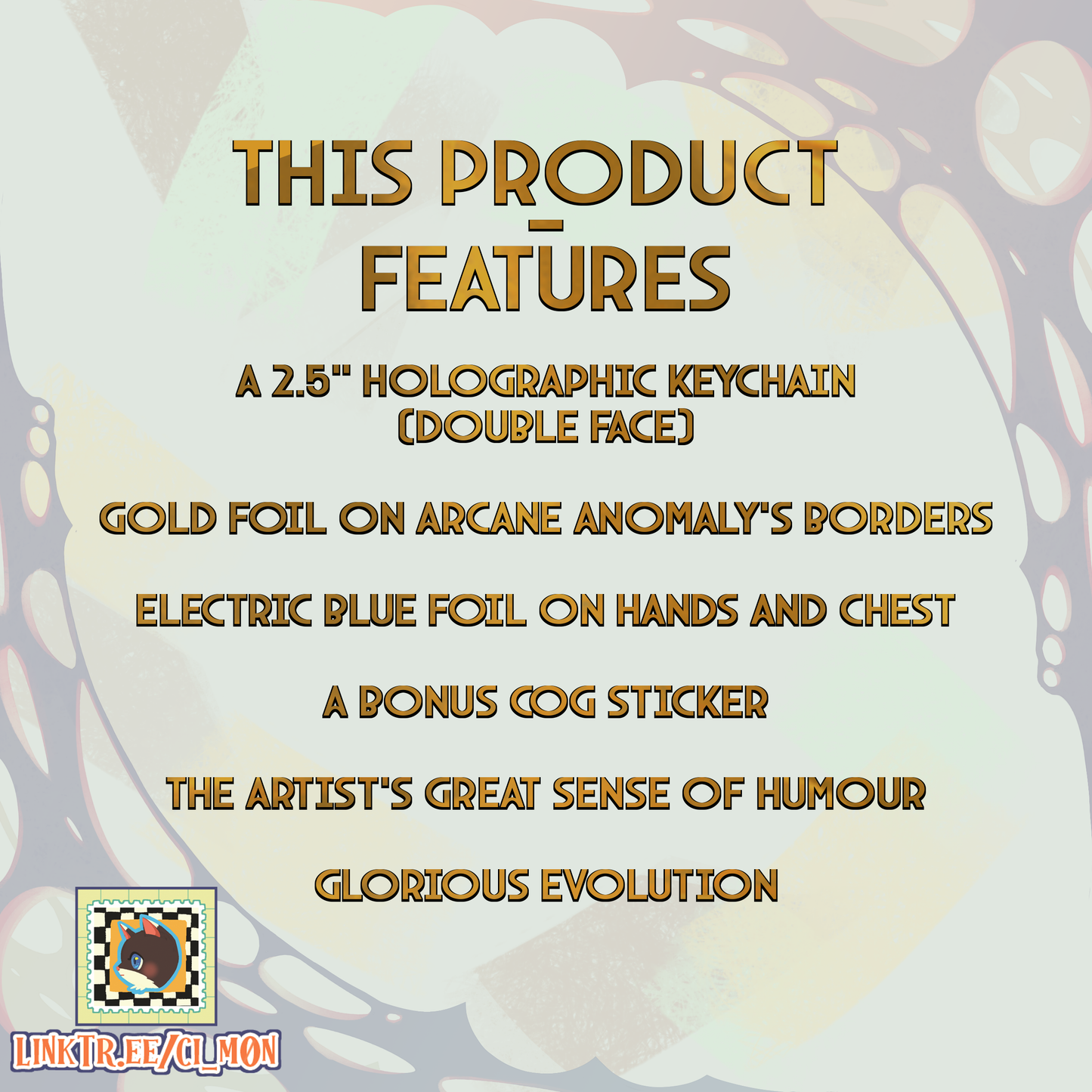 The Arcane Cross Keychain PREORDER | FREE cog sticker | to find some hope with less money