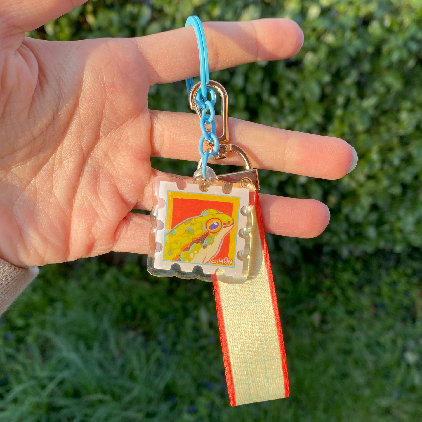 Portachiavi Amici Gatto e Rana