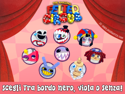 The Amazing Felted Circus Pins PREORDER