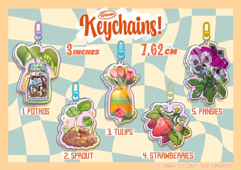 Portachiavi Fragola in Acrilico - Delizia Dolce