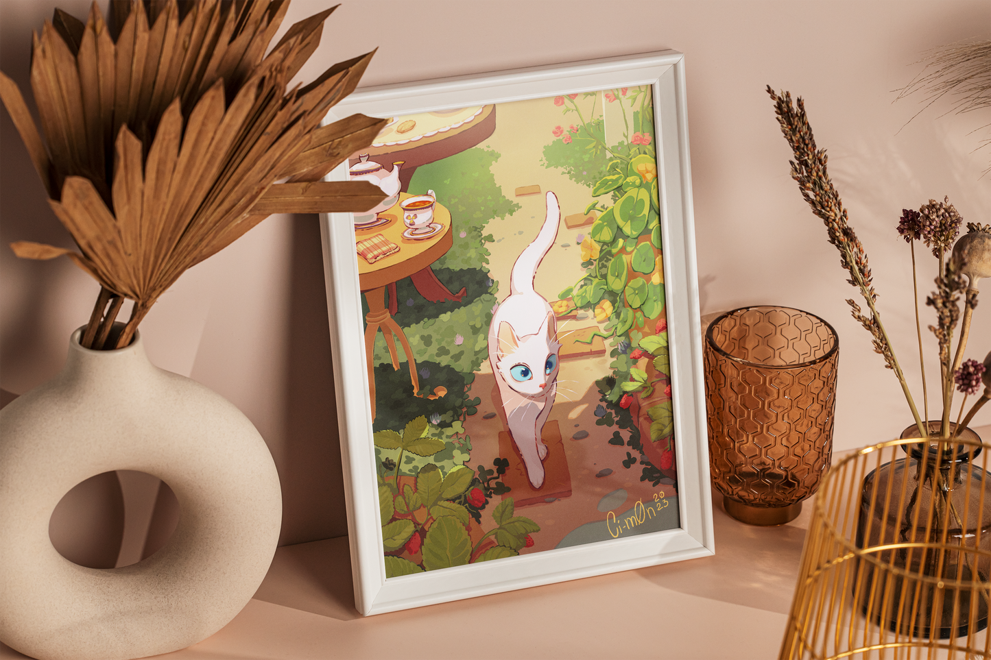 Gatto in Giardino | Stampa 