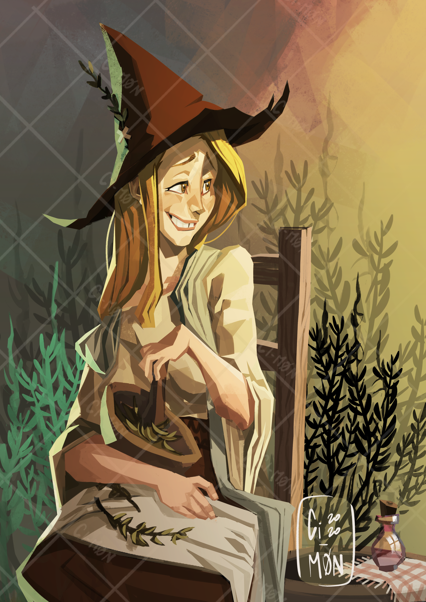 Stampa Strega del Rosmarino